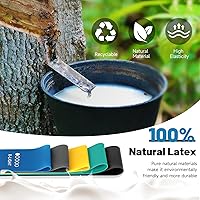 Vista 3 de Resistance Loop Exercise Bands for Working Out, Fitness Elastic Bands, Workout Bands for Home Gym, Stretching, Yoga, Pilates, Physical Therapy