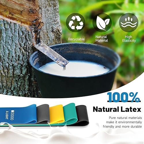 Miniatura 3 de Bandas de ejercicio de resistencia para entrenamiento, bandas elásticas de fitness, bandas de entrenamiento para gimnasio en casa, estiramiento,