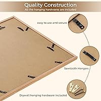 Vista 190 de Fun Memories Portarretratos de metal de 16 x 20 pulgadas con paspartú de 11 x 14 pulgadas, acabado de aluminio cepillado, parte delantera de vidrio