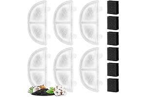 Homerunpet Filter: 6-Pack Replacement Filters for WF20/CF20 Cat and Dog Fountains