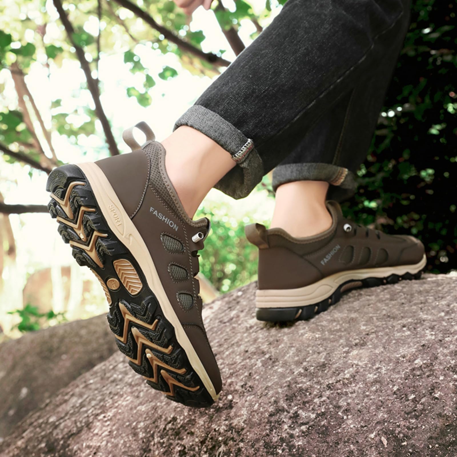 Męskie wsuwane buty trekkingowe lekkie buty outdoorowe