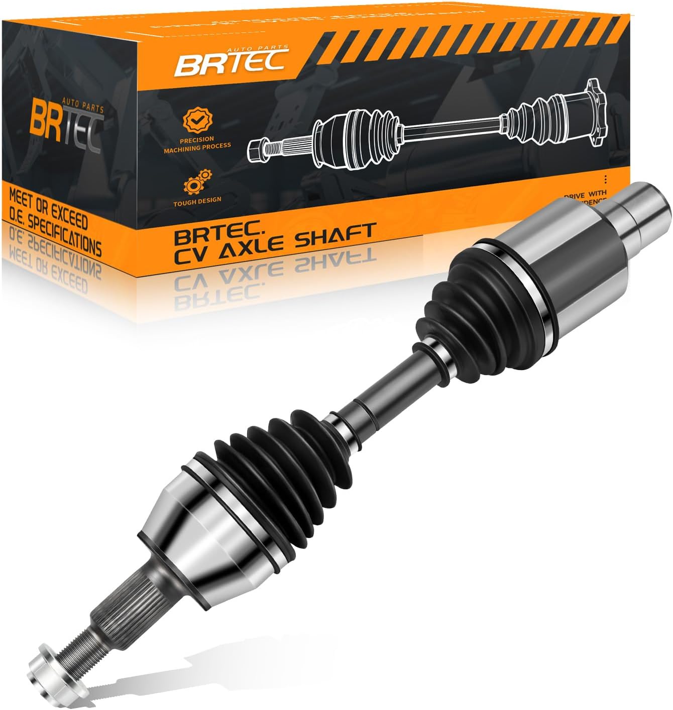 4WD FRONT CV Axle Shaft Assembly Compatible with Chrysler Aspen 2007-2009, Dodge Durango 2004 2005 2006 2007 2008 2009, 60-3382