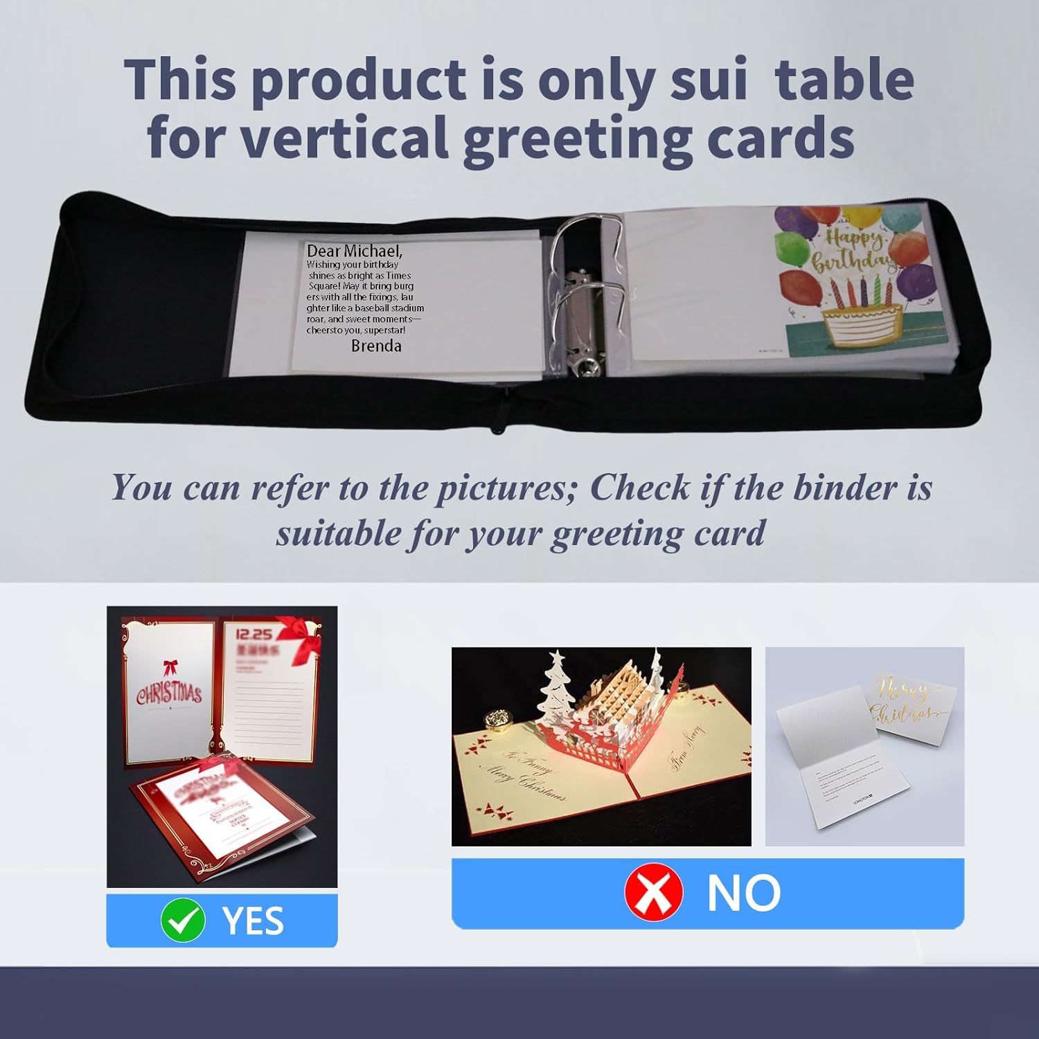 greeting card organizer binder and birthday card holder book,christmas card photo album,binder for greeting cards with sleeves,Suitable for 5x7in, 4x6in, 3x5in cards holds 120 cards (pink)