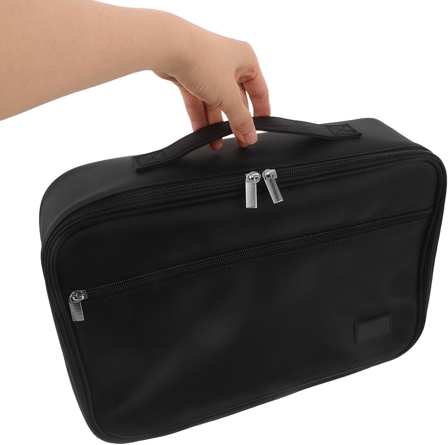 KICHOUSE Portable Pin Display Case with 12 Pages for Brooches and Medals, Nylon and Felt Material, Zipper and Handle, for Travel Events and Exhibitions, Size 14.57x10.24x3.54 Inches image 4