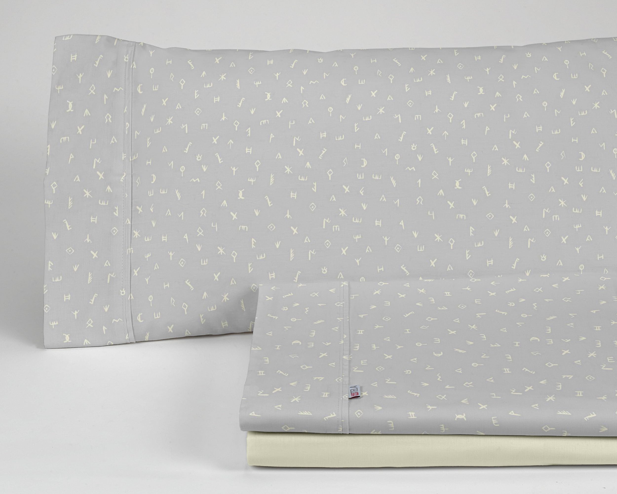 Juego de sábanas Iber color perla. Cama de 180 cm. 4 piezas