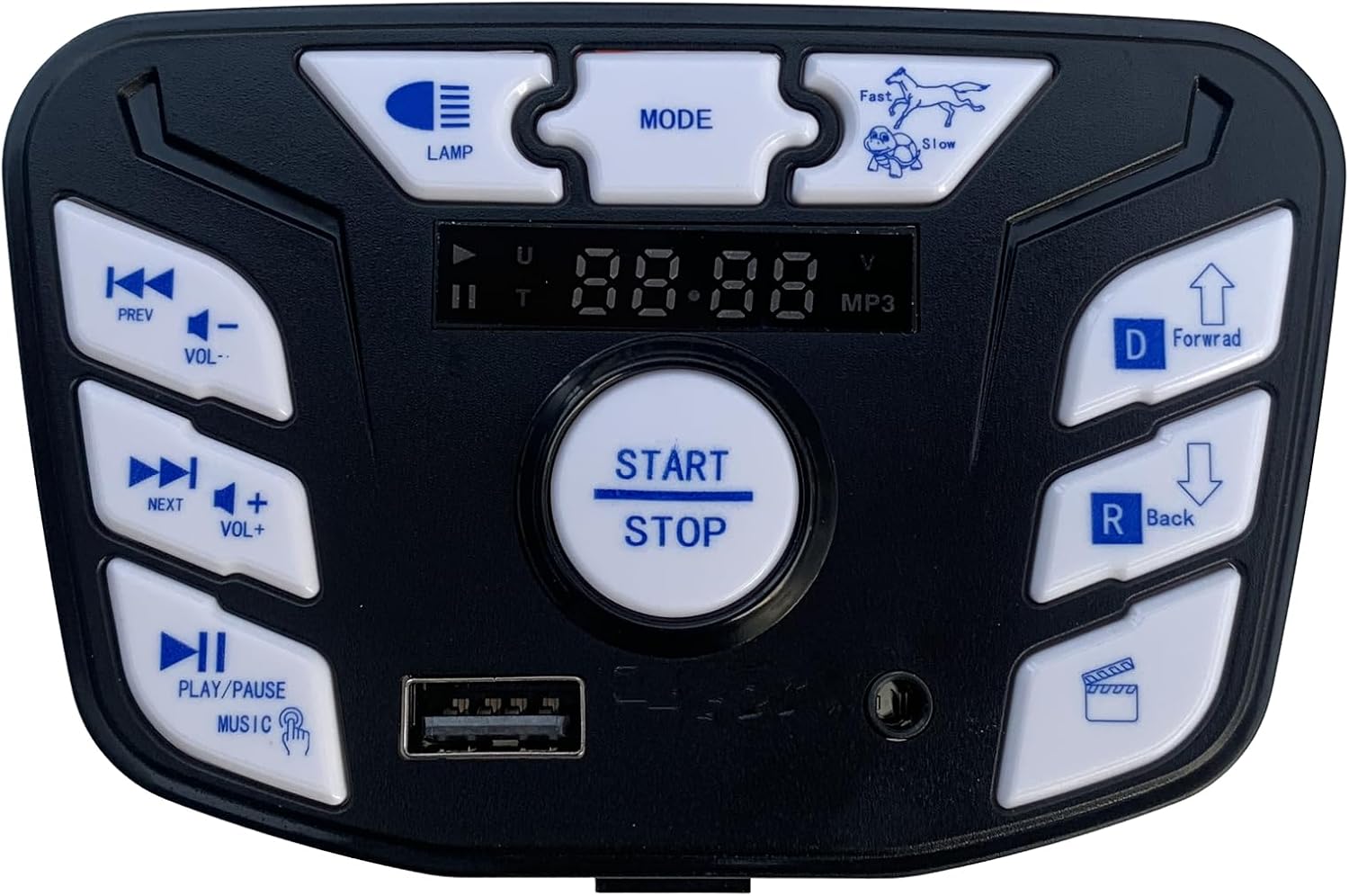 JR1927M-Z 24V Children's Electric Vehicle Central Control, with Music Playback, Power Supply, Forward and Backward Functions,Stroller Ride On Car Replacement Parts