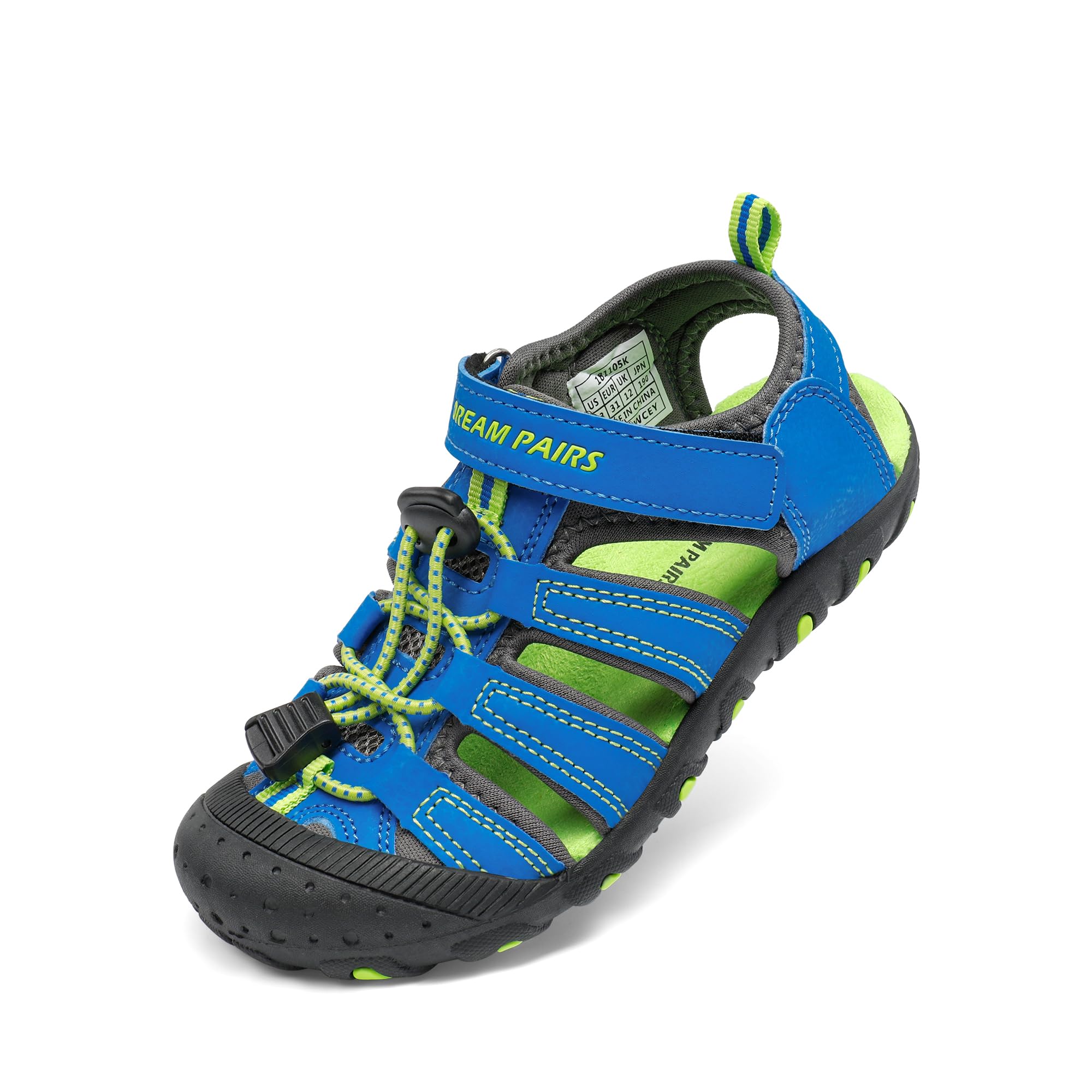DREAM PAIRS Boys Girls Closed-Toe Outdoor Summer Sport Sandals for Little/Big Kid