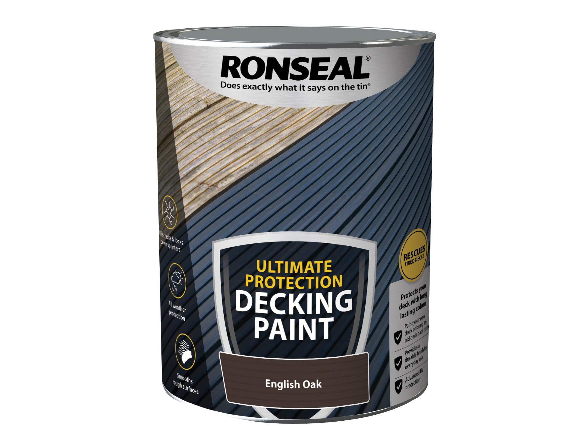 RONSEAL ULTIMATE DECKING PAINT ENG OAK 5L
