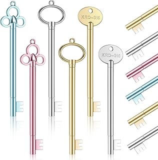 Thenshop 96 Pcs Retro Key Shape Pen Bulk Vintage Key Pens Gel Ink Cute Novelty Black Fine Point Fun Refills Kawaii Decorative for Office Stationery Drawing Writing