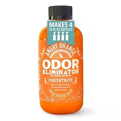 Angry Orange Pet Odor Eliminator Concentrate 8oz Citrus Powered Concentrate for Strong Dog Cat Urine Smells Safe for