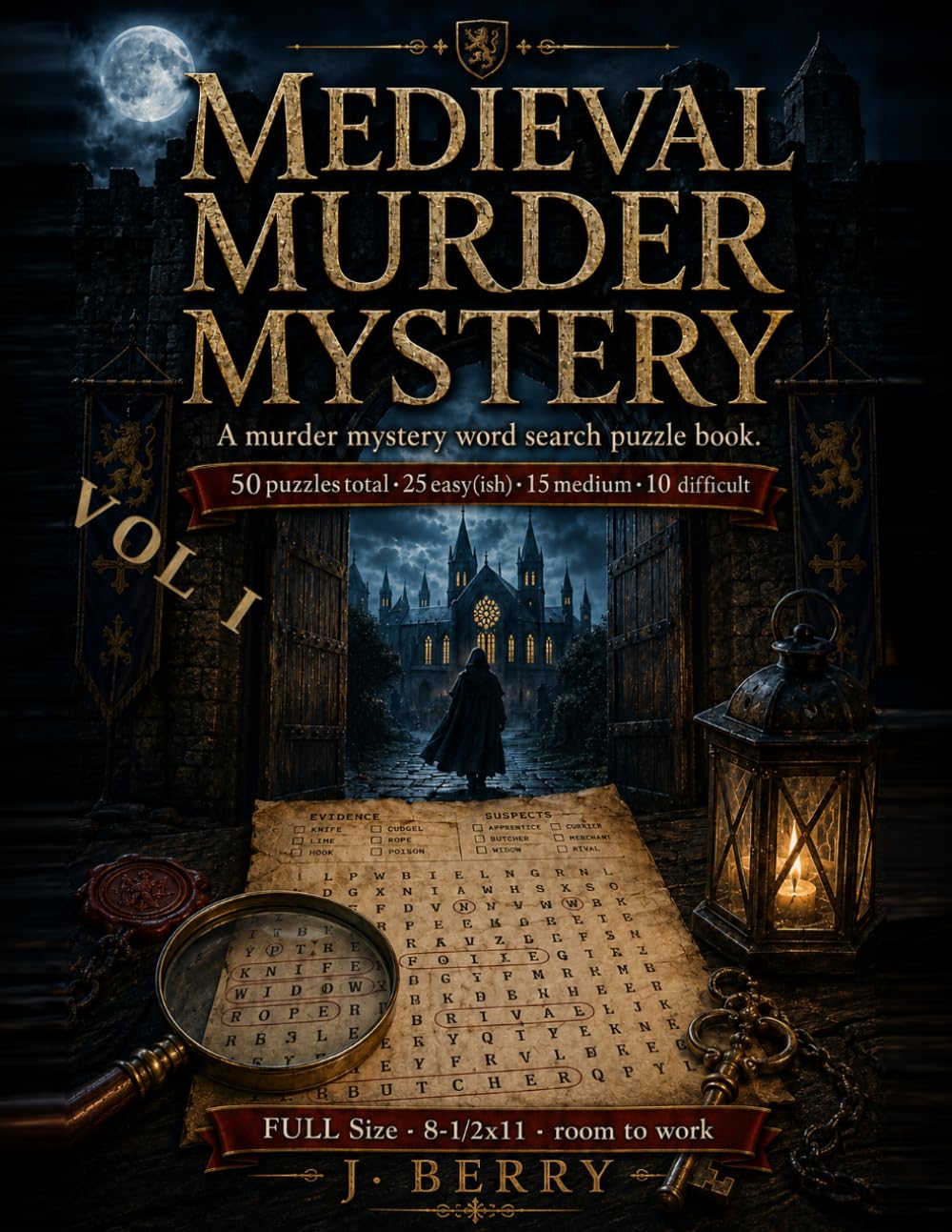 Medieval Murder Mystery: A murder mystery word search puzzle book.