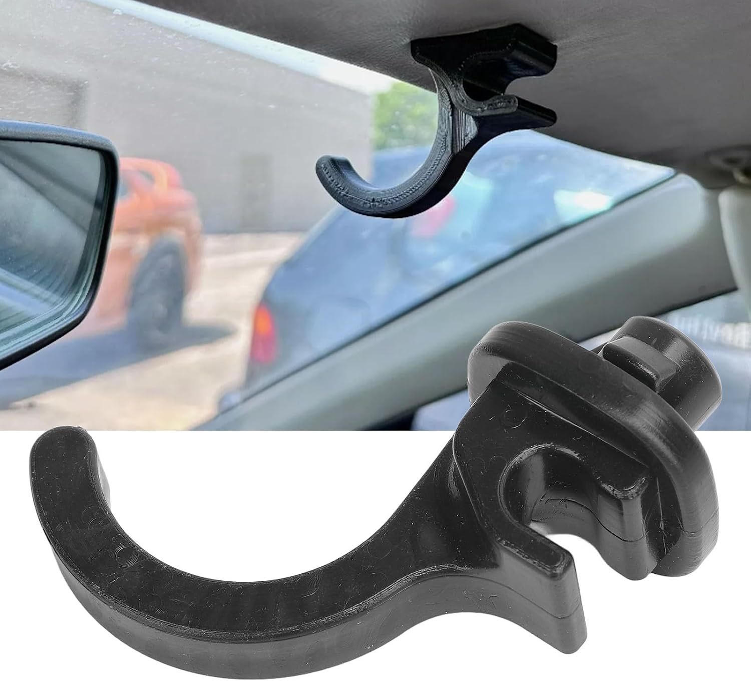 15LB Heavy Duty ABS Steering Wheel Hook, OEM Fit for 92-01 Integra Prelude Del Sol - Quick Released Sun Visor Hanger for Clean Car Interior image 3