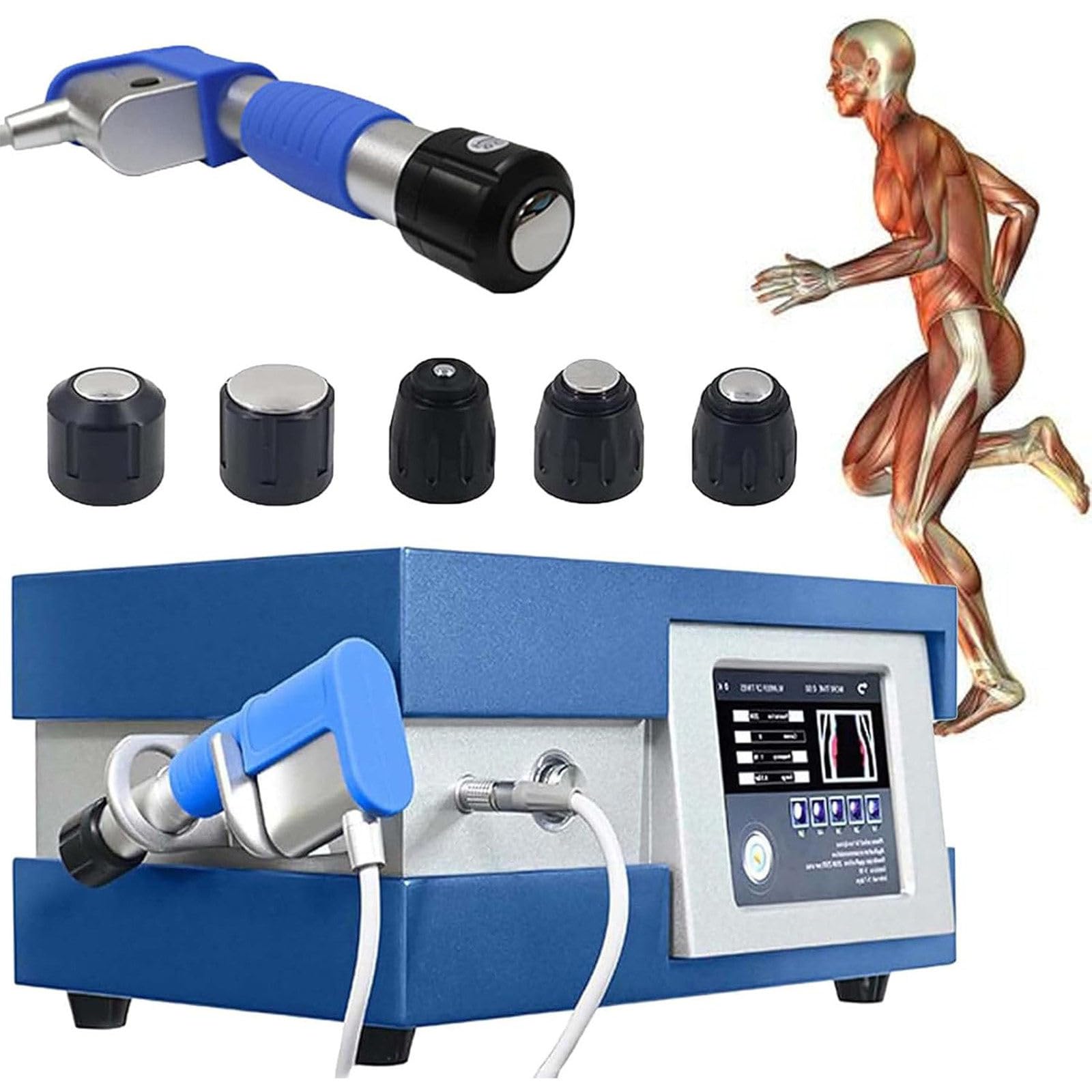 Macchina per Terapia Ad Onde D'Urto con 5 Teste Massaggio