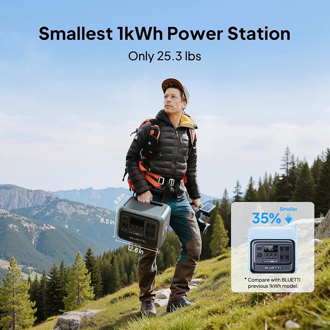 BLUETTI Elite 100 V2 Estación de Energía Portátil 1024Wh 1800W miniatura 4
