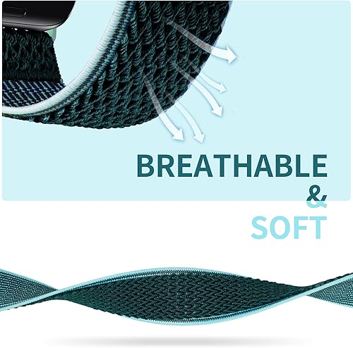 Miniatura 3 de SAMYERLEN Compatible con la correa elástica de Apple Watch de 1.496 pulgadas, 1.575 pulgadas, 1.614 pulgadas, 1.654 pulgadas, 1.732 pulgadas, 1.772