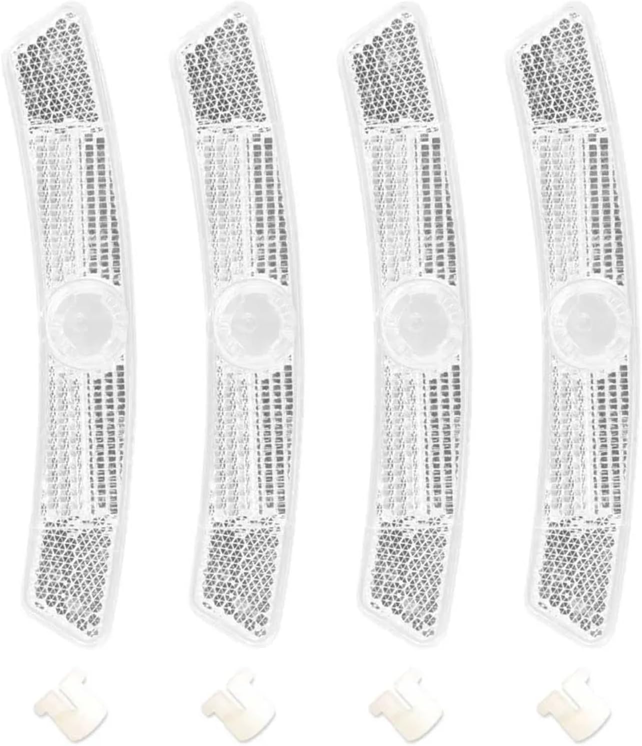 Bike Reflectors 30 PCS Reflectors Bike Light Wheel Rim Clip Front Rear Plastic Reflective