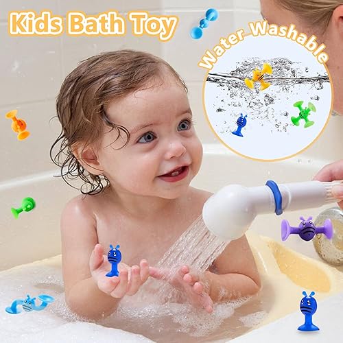 Miniatura 2 de Juguete con ventosa para bebés de 3 años, juguetes de succión, 40 piezas de juguetes de baño para niños de 4 a 8 años, juguetes de construcción de