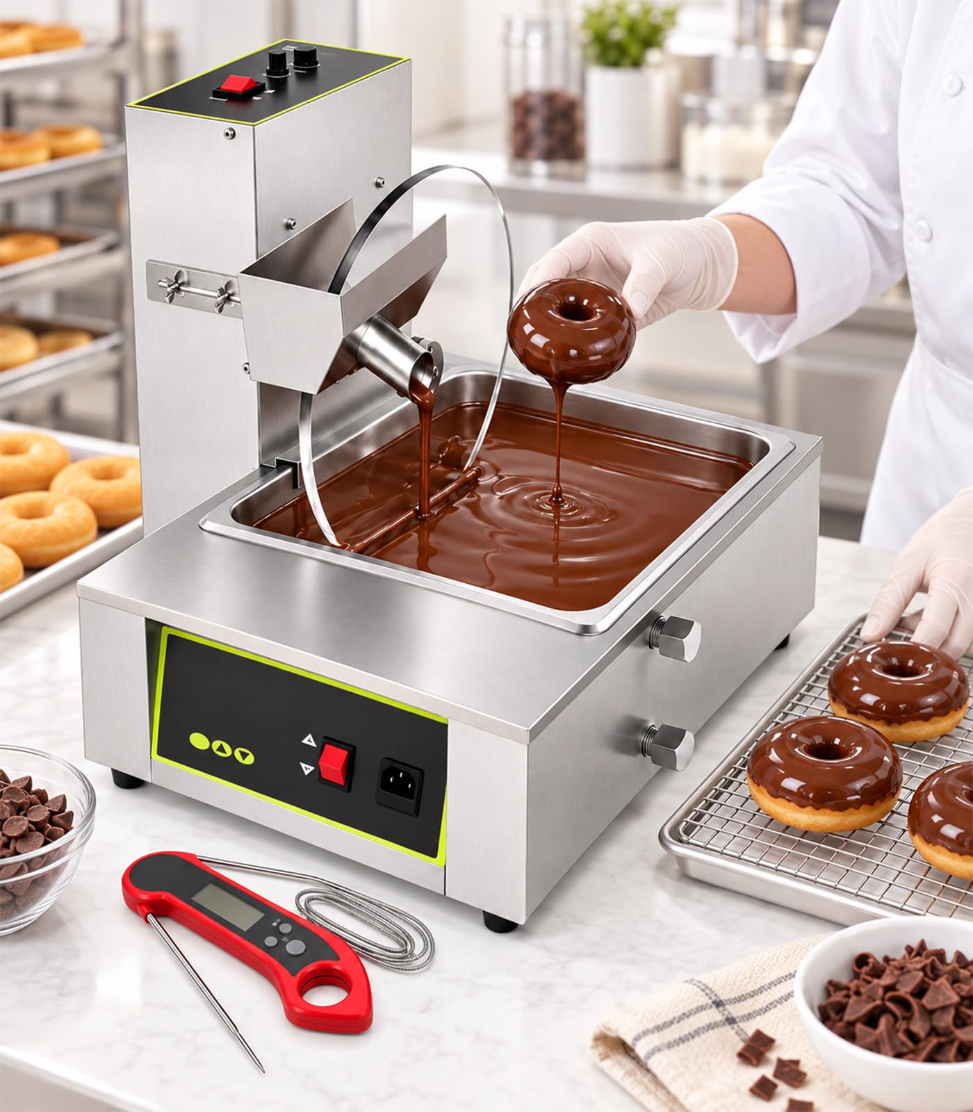 Mezcladora eléctrica de Chocolate 220V-8L