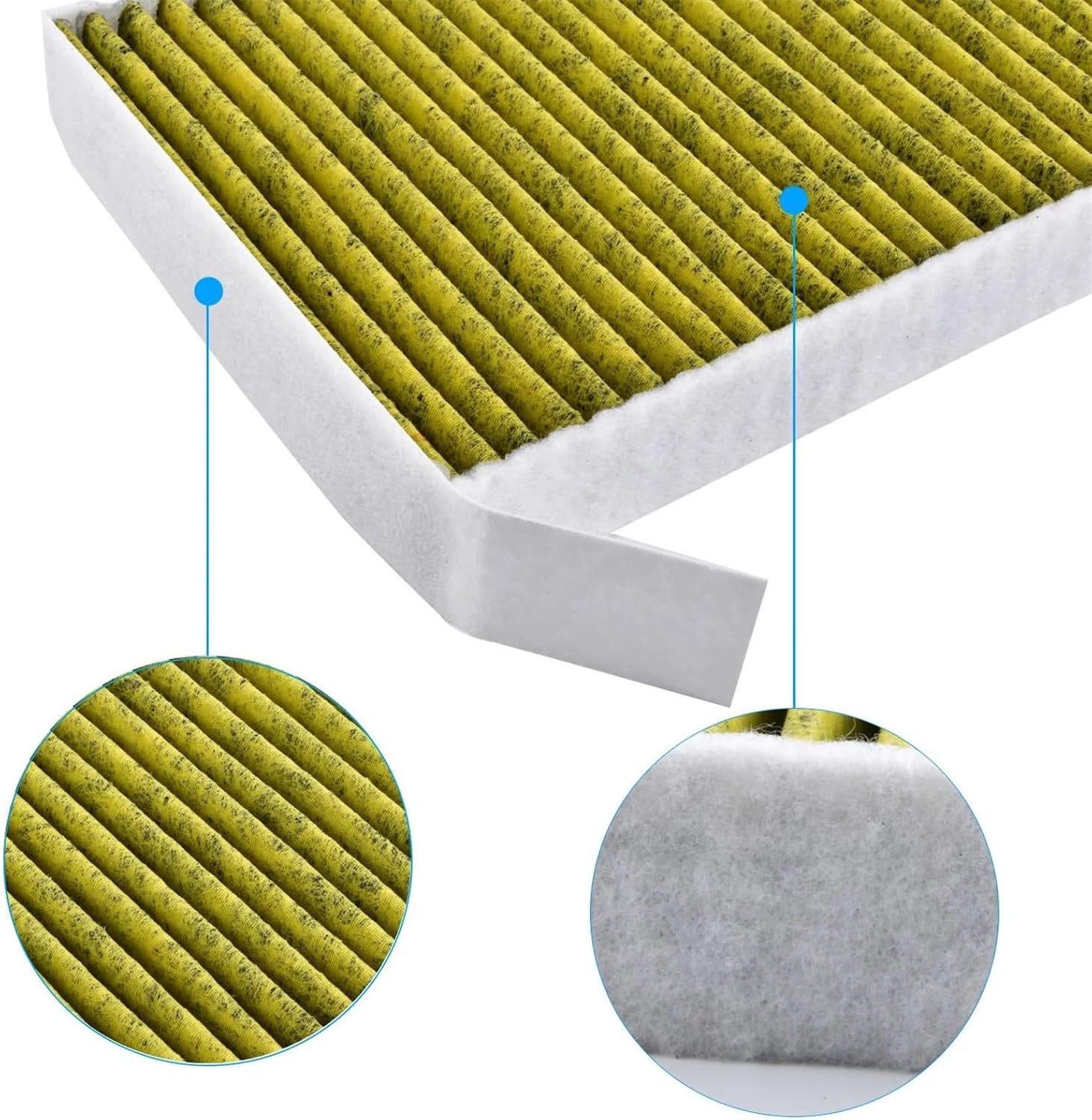 Car Air Conditioning for Tesla for Model 3 Y Activated Carbon Air Filter Car Air Conditioner Filter Element Replacement Kit with Tools