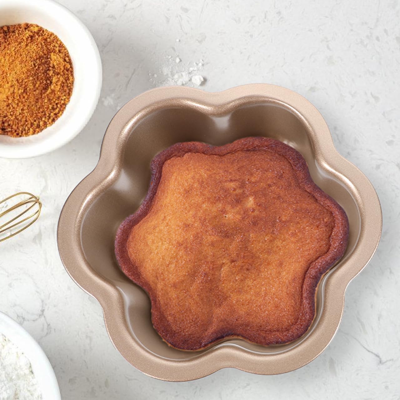 Amazon.com: CALLARON Blossom Cake Mold 6.69 Inch Flower Shaped