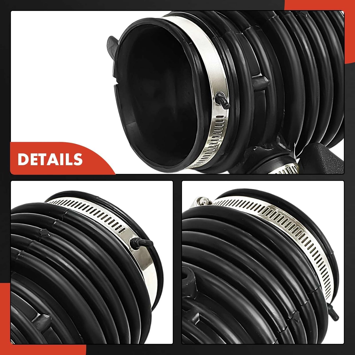 A-Premium Engine Air Clean Intake Tube Hose W/Clamps Tube Hose Compatible with Nissan Murano 2015-2023, Pathfinder 2013-2016 & Infiniti QX60 2014-2016, JX35 2013, Replace# 165763JA0A