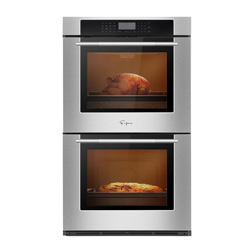 Empava 30" 10.0 cu ft Double Electric Wall Oven with Air Fry, EMPV-30WO05