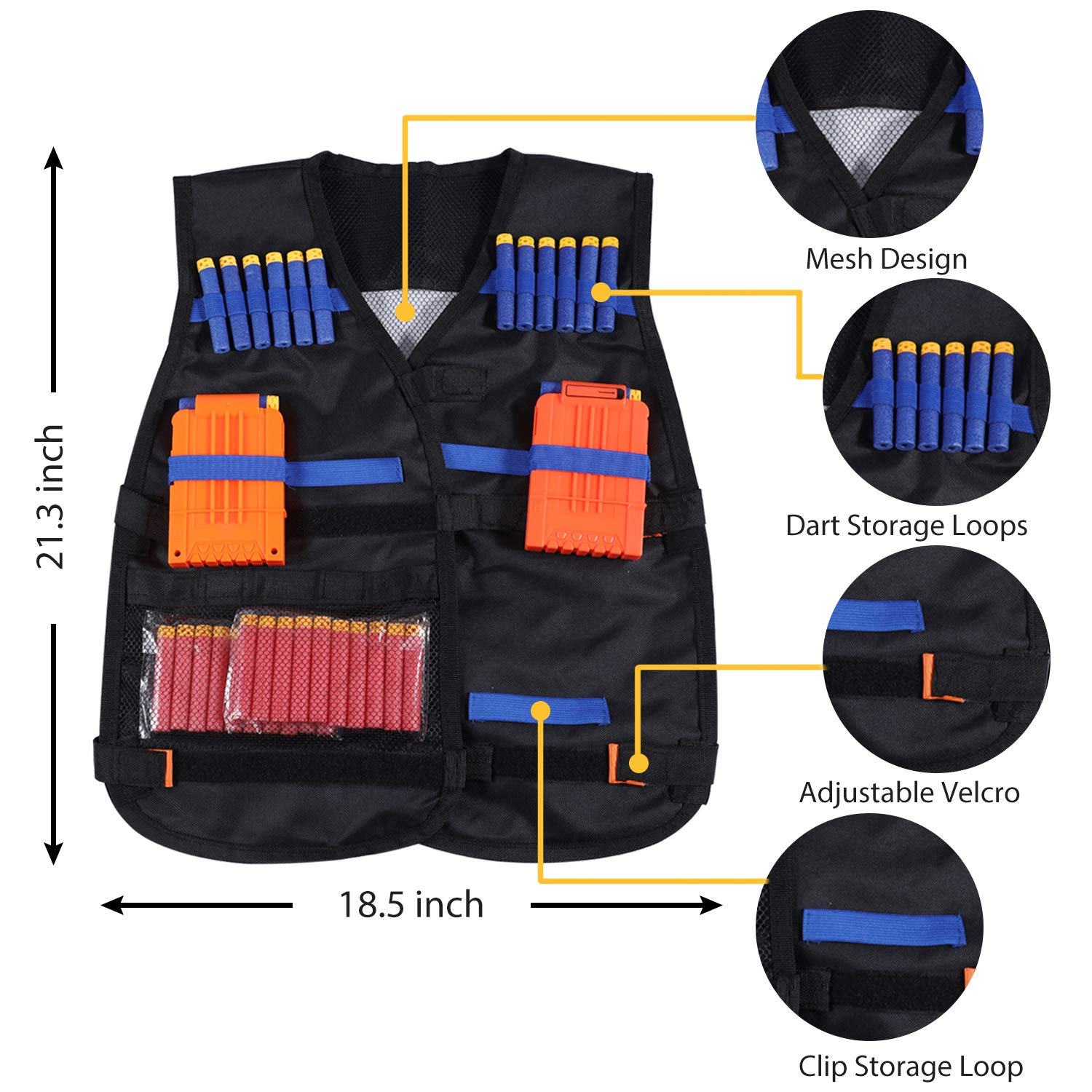 HOMILY Nerf Guns for Boys Nerf Guns Power Rangers Toys Nerf Sniper Tactical Vest Kids Tactical