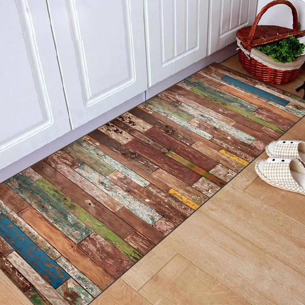 Runner Rug for Hallway 1'4"x2'7" Non Slip Area Rug Runner for Living Room Washable Vintage Doormat Runner Rugs Floor Carpet for Entryway Bedroom Doorway Indoor Office