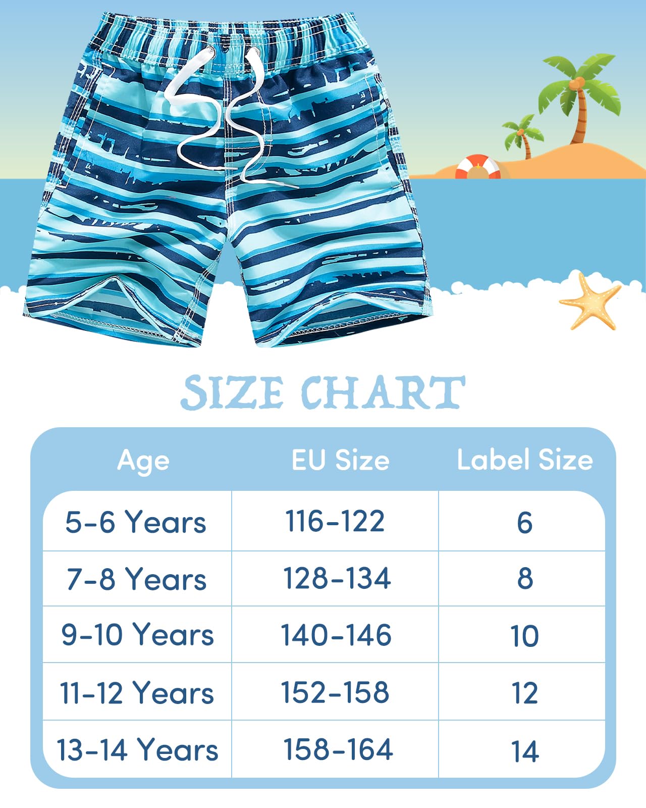 Domee Bañador Natación Pantalones Cortos de Baño Niño