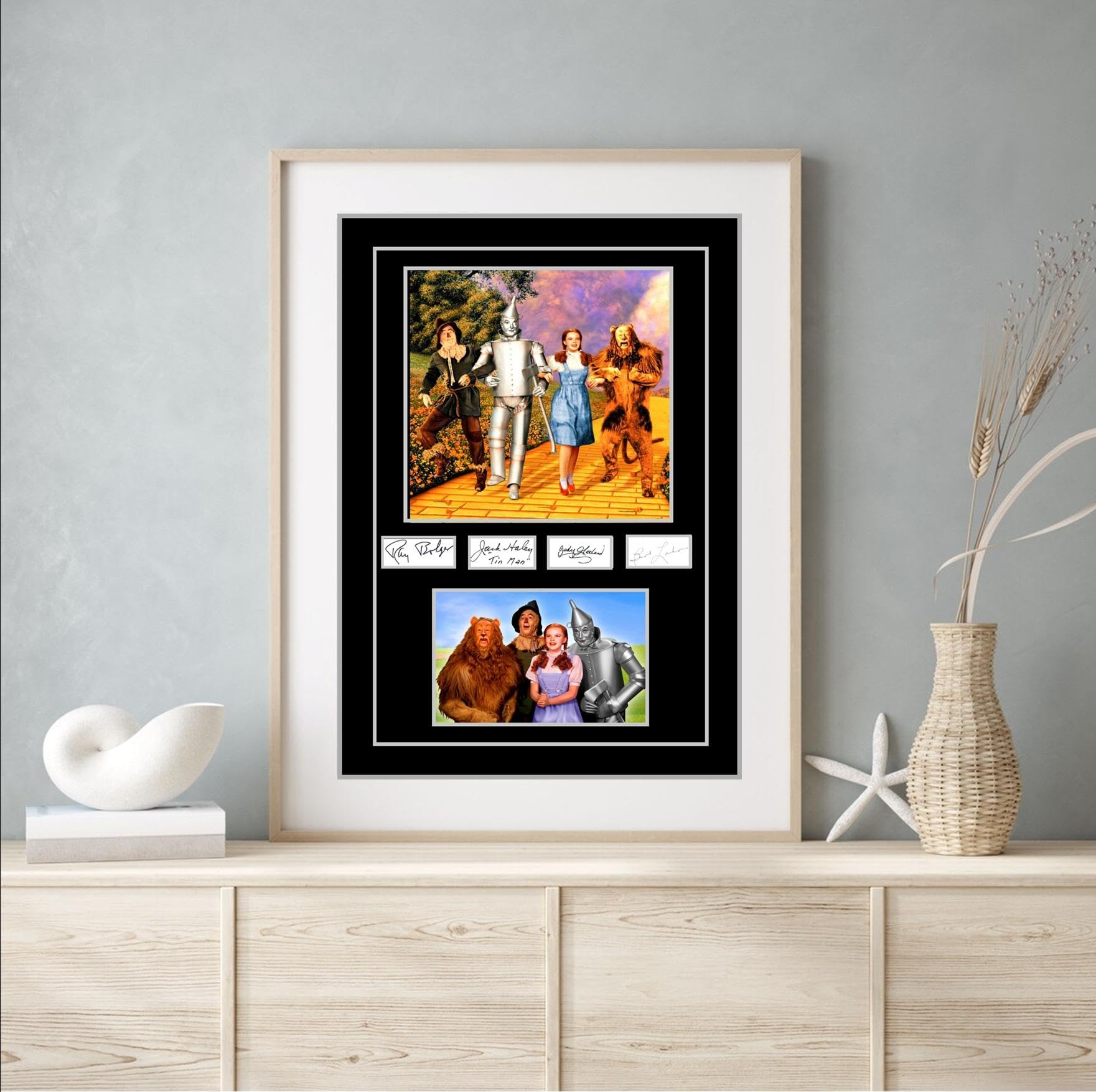 Signed By The Stars Multi-Color Stunning Quality Wizard Of Oz Cast Signed Print (A3 Print 42Cm X 29.7Cm)