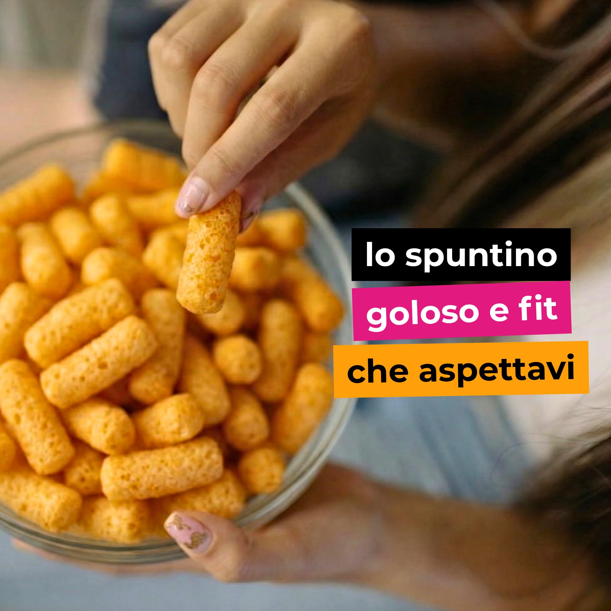 Protein Snack - Golose Patatine Proteiche con 34% di Proteine, Patatine Senza Glutine, Senza Zuccheri Aggiunti e Olio di Palma, Gusto Burro di Arachidi, Ideale per Spuntino Fit, Vegan, 6x50g