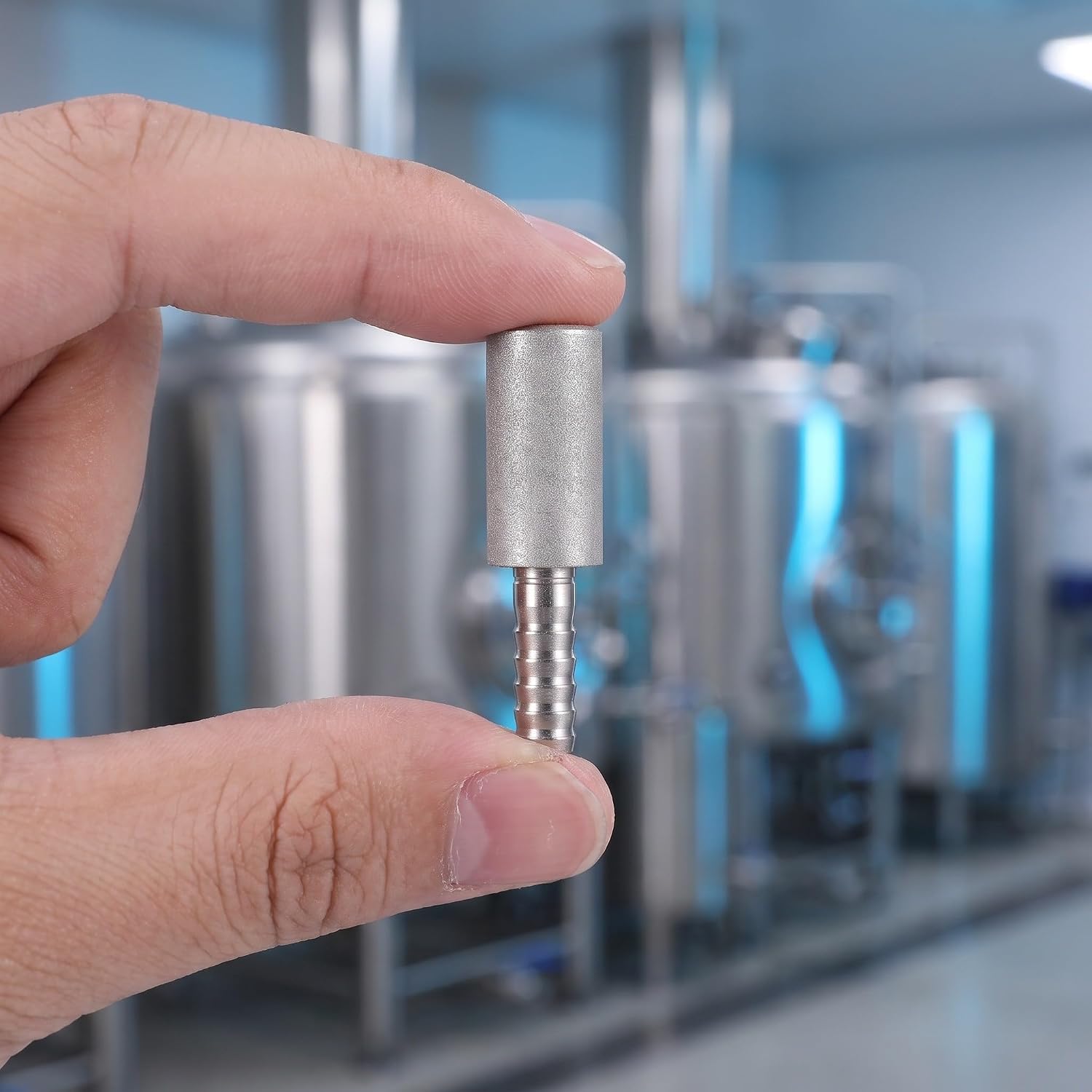 Ipetboom Beer Aerator Stone Stainless Steel Quick Connect 1/8NPT 1/4" Barb