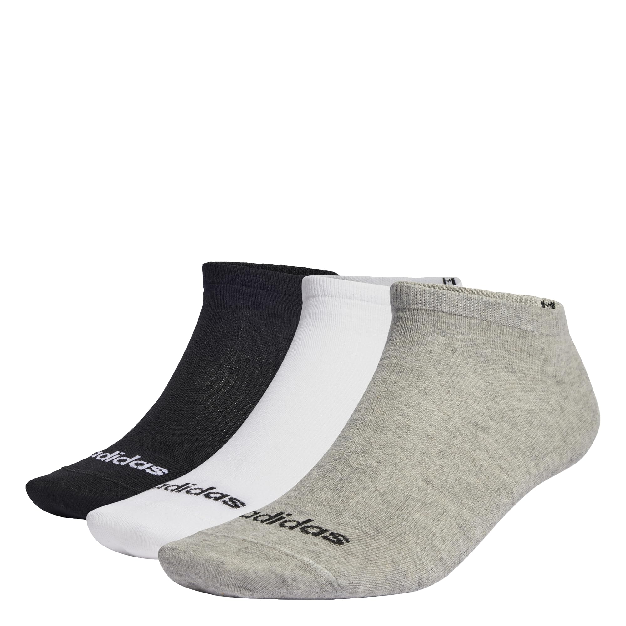 adidas Unisex Feine Linear Low-Cut Socken, 3 Paar