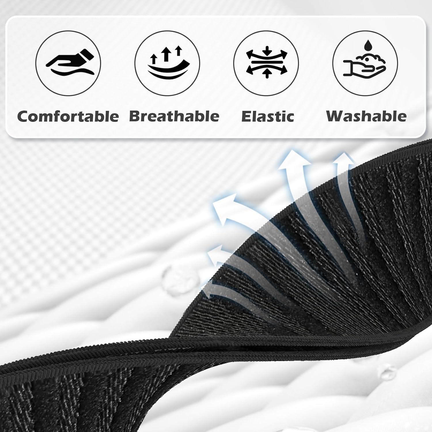3 Packs Stretchy Bicep Straps Compatible with Whoop 5.0/4.0/3.0 Bands, Sport Nylon Adjustable Replacement Arm/Ankle Band for Whoop 5.0 MG/One/Peak/Life Durable Breathable Wearable Health Fitness Activity Tracker