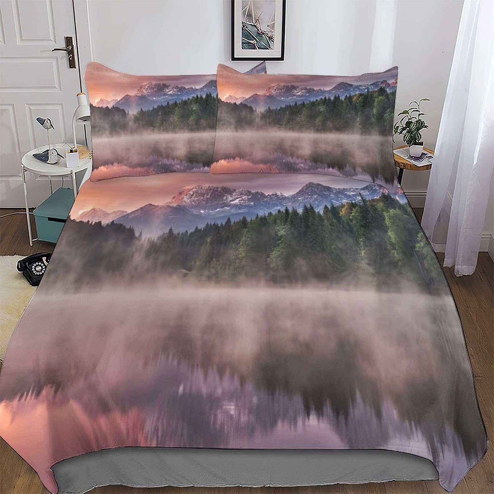 Housse de couette soleilrise 220x240 pour chambre adulte et enfant