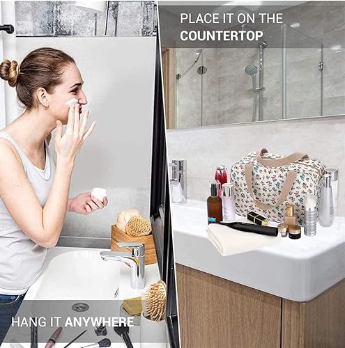 Miniatura 3 de Bolsa de maquillaje grande para mujer, bolsa de maquillaje, bolsa de cosméticos, bolsa de artículos de tocador, bolsas de cepillo para viajes,