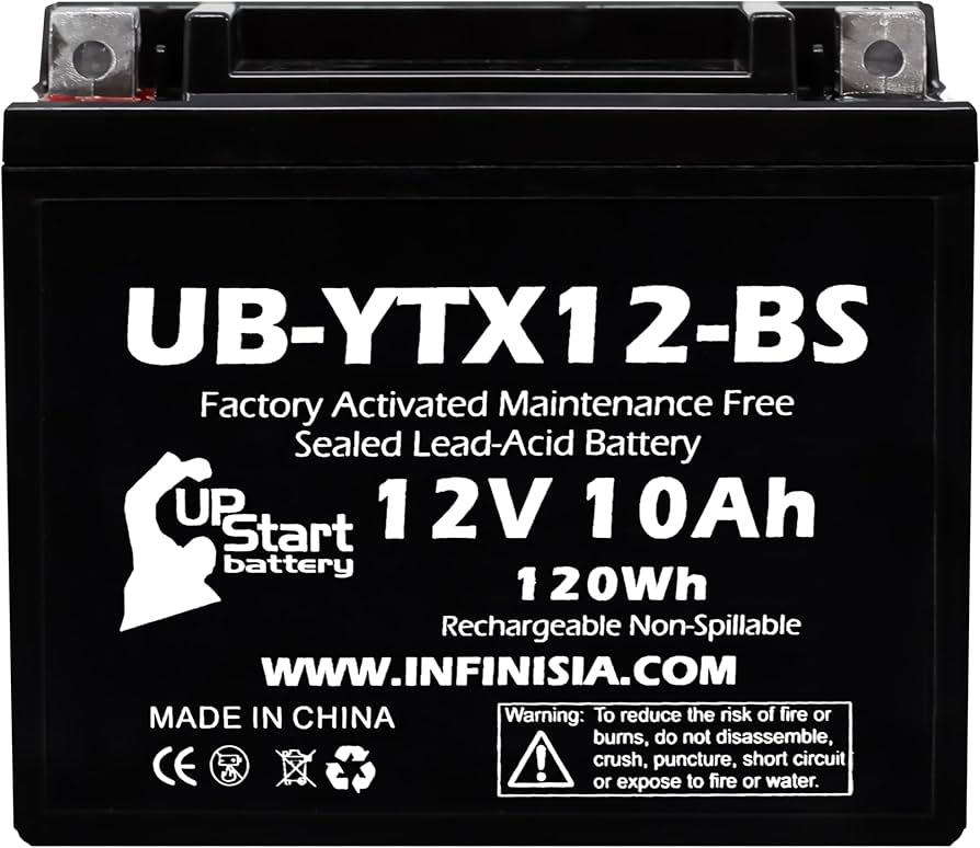 ☆ Y12☆ YTX12-BS 12V Gel Battery for 2006-2011 Kawasaki Ninja 650R