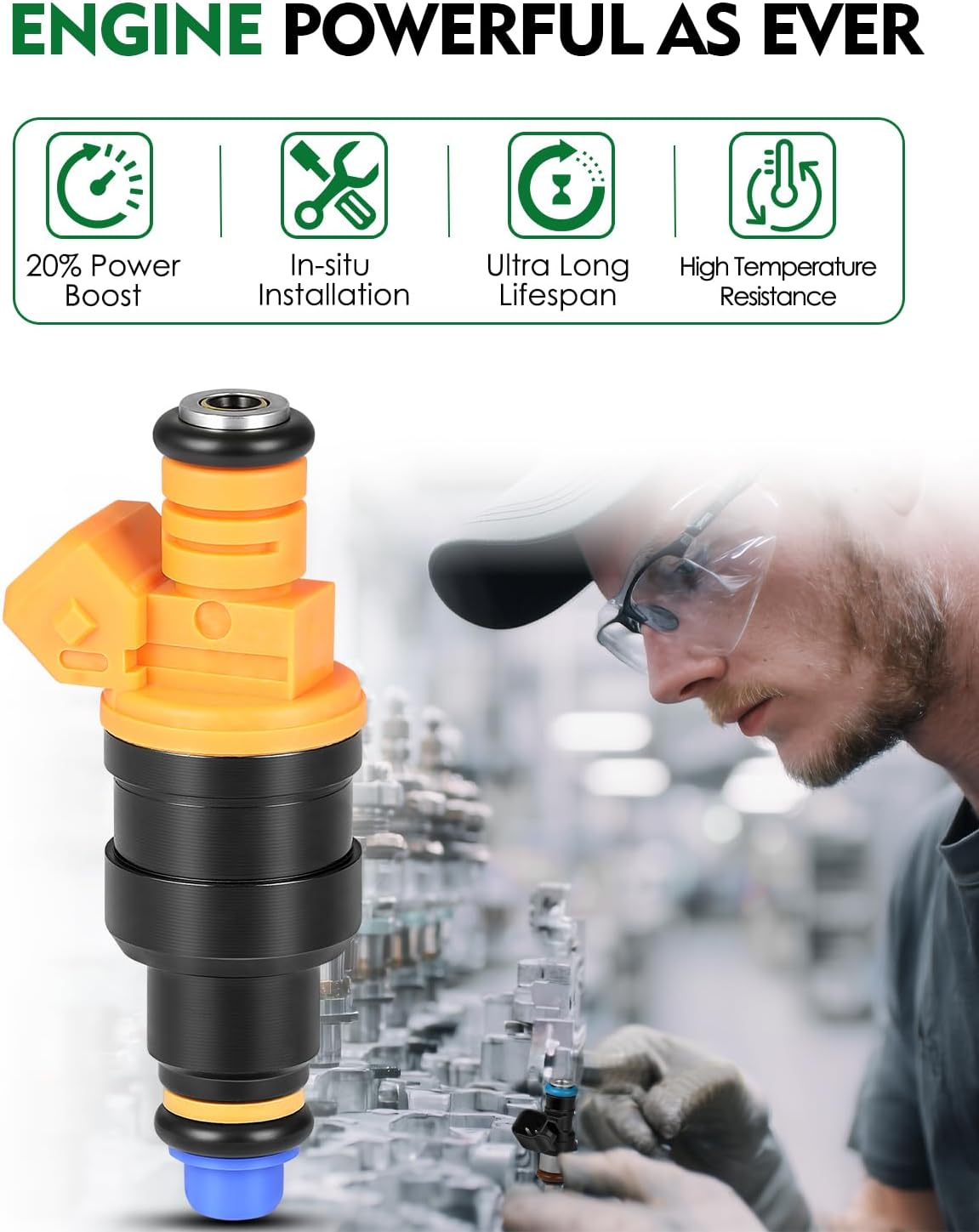 Fuel Injectors 4.6L 5.0L 5.4L 5.8L for:-Mercury Grand Marquis 1992-1997, Cougar 1994, for:-Ford F150 F250 F350 for:-Mustang E250 F350 E350 for:-Lincoln Town Car Navigator OE# 0280150943