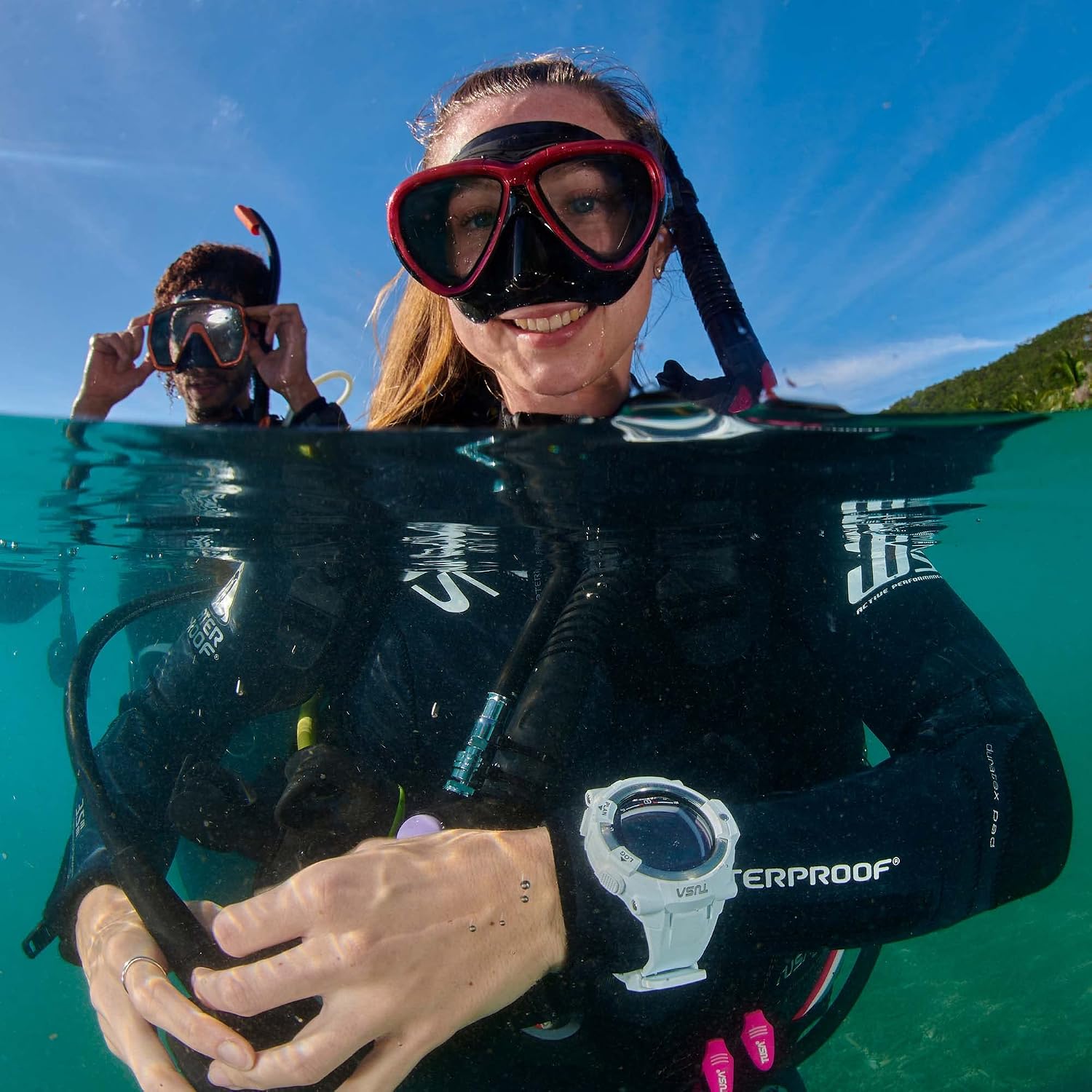 TUSA IQ-1204 DC Solar Link Dive Computer, Navy Blue