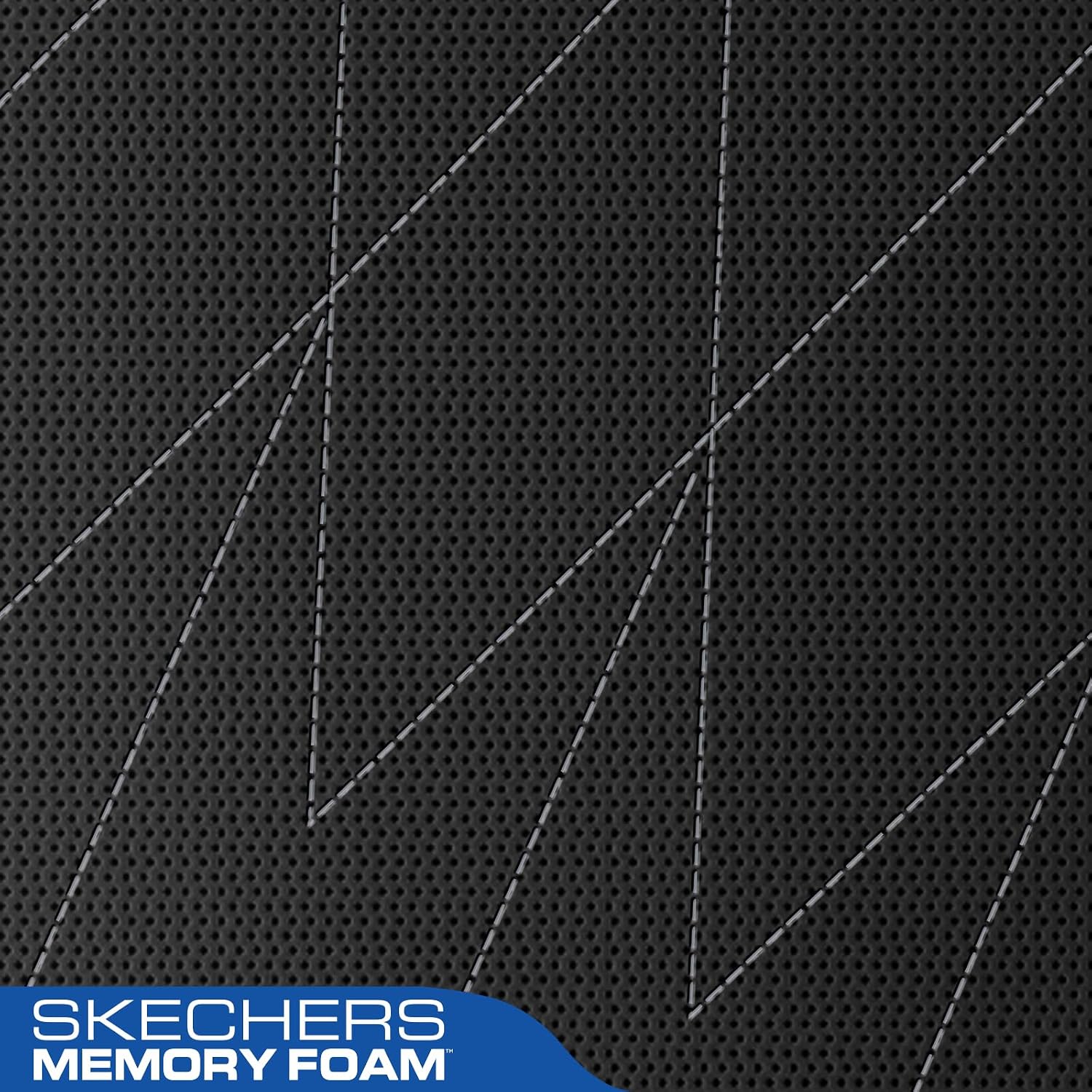 Skechers Seat Covers Memory Foam-Piping Leather Car Seat Covers,Ultimate Comfort & Support Front Seat Covers Airbag Compatible, Automotive Universal Fit Most for SUVs, Vans, Sedans, Cars, Trucks,Grey