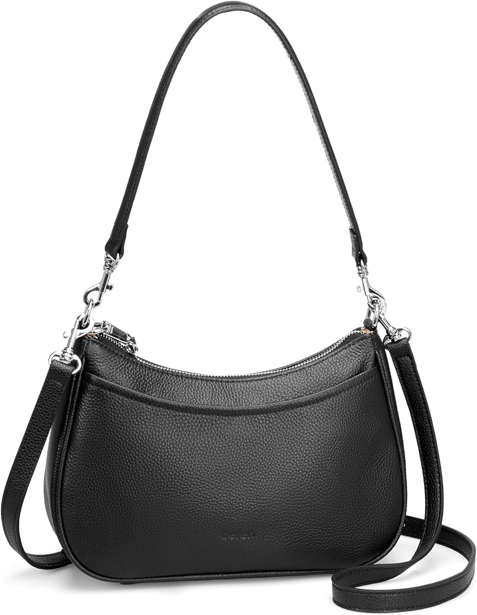 befen Genuine Leather Crossbody Bags for Women, Anti Theft Shoulder Purse | Trendy Hobo Bags with RFID Card SLots, Womens Handbag Purse