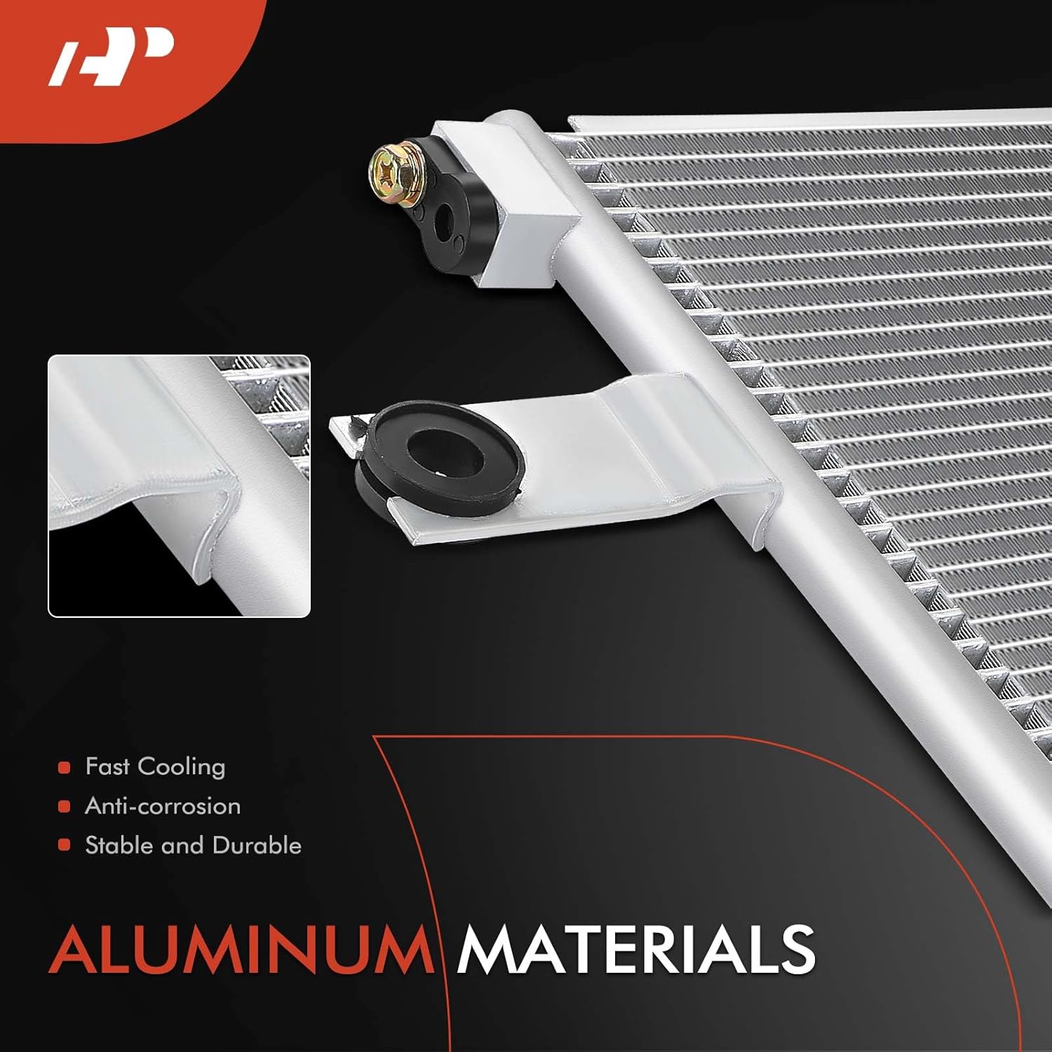 A-Premium Air Conditioning A/C Condenser Compatible with International LT RH Series Trucks 2018