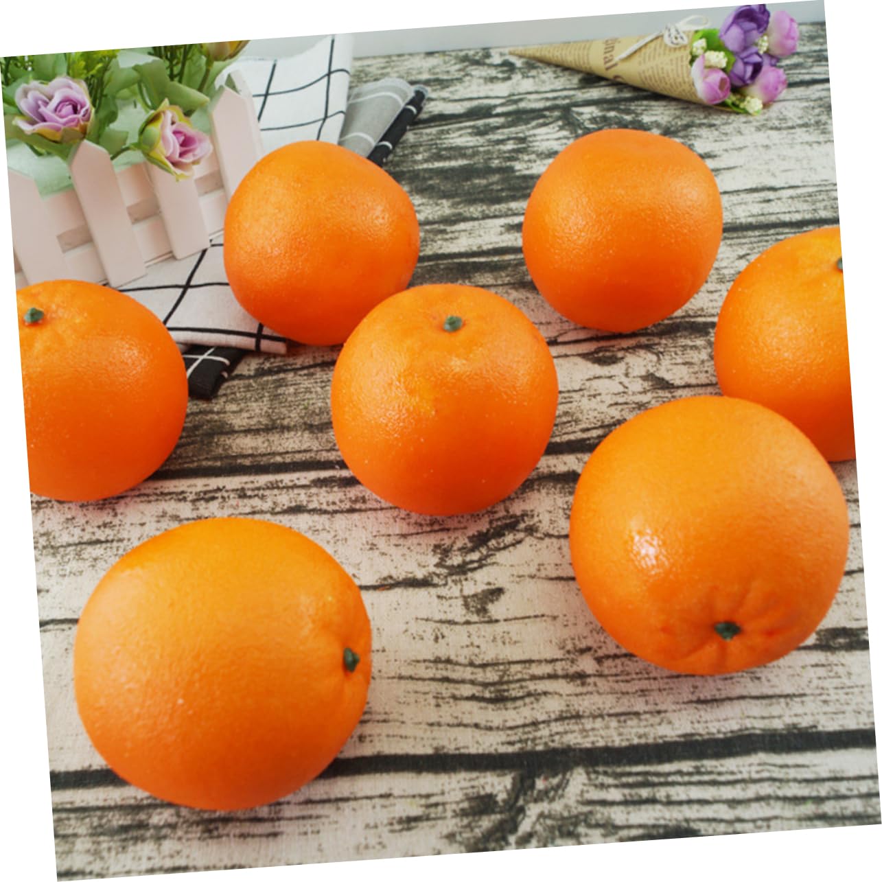 STOBAZA 20pezzi Frutta Finta Arancione Per Fotografia Decorazione e Scenari Di Frutta Artificiale Realistica Per Interni Ed Esterni Facile Da Usare e Leggera