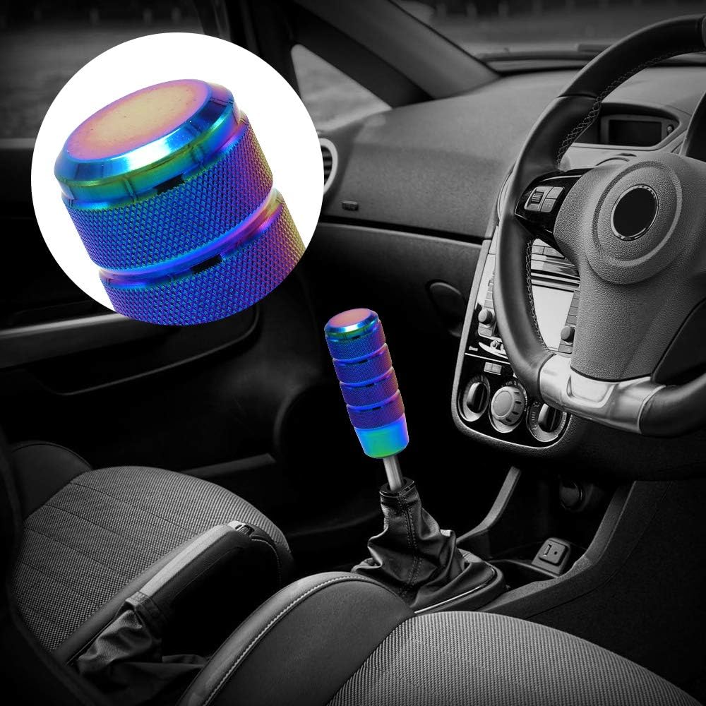 (Multicolor) Stick Racing JDM Manual Gear Shift Knobs for Fit Compatible with Mazda Tacoma STi Nismo 2004 Honda Accord Subaru Focus ST Miata Toyota Adapters Included