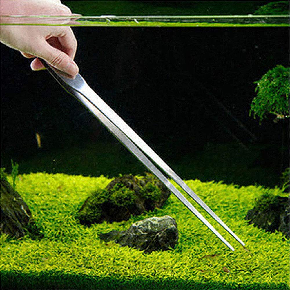 Czemo Serbatoio per Pesci d'acquario in Acciaio Inossidabile Acquario Forbici Pinze Spatola Aquascaping Insieme Di Attrezzi per Fish Tank Piante