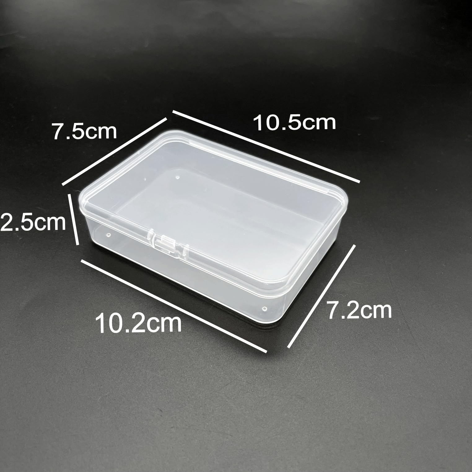 8 Scatole Portacarte Da Gioco In Plastica Trasparente - 10,5x7,6x2,5 Cm - PP Resistente Per Carte, Perline, Gioielli E Fai Da Te - 4
