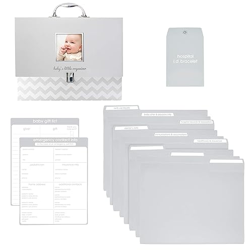 Miniatura 2 de Pearhead Organizador de documentos de bebé, maletín para almacenar registros del bebé, es un gran regalo para los nuevos padres o adición al