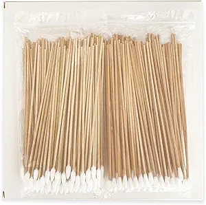 500/200PCS Gun Cleaning Swabs - 6 Inch Long Cotton Swabs - Lint Free, Highly Absorbent Gun Swabs for Precision Gun Cleaning, Applying