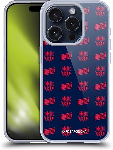 Miniatura 8 de Head Case Designs Officially Licensed FC Barcelona Neon Barca Graphics Soft Gel Case Compatible with Apple iPhone 15 Pro