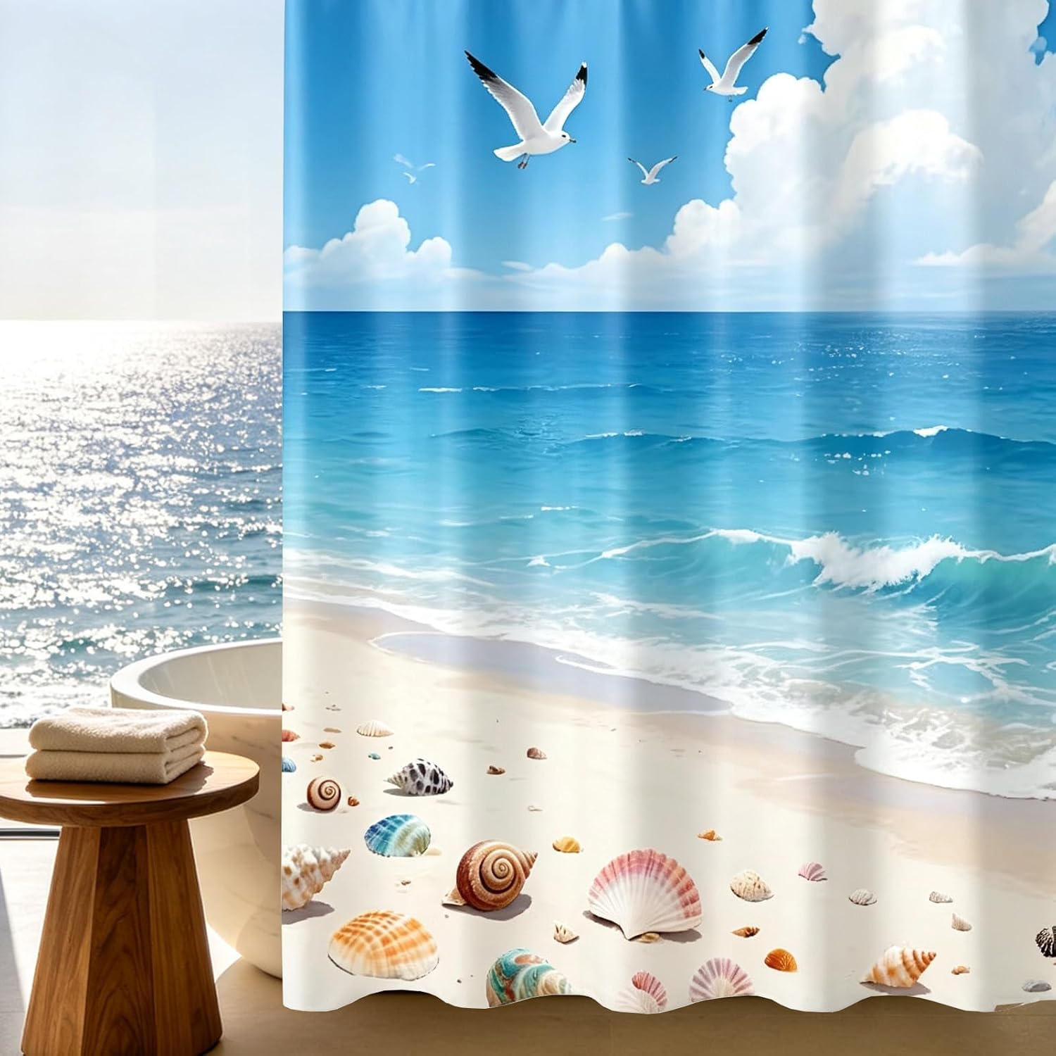 Shower Curtain,71x79 inch 3D HD Green Leaves Shower Curtains for Bathroom, Green Leaf Shower Curtain Sets Waterproof Plant Shower Curtain Leaves Fabric Cloth Bathroom Curtains with Hooks